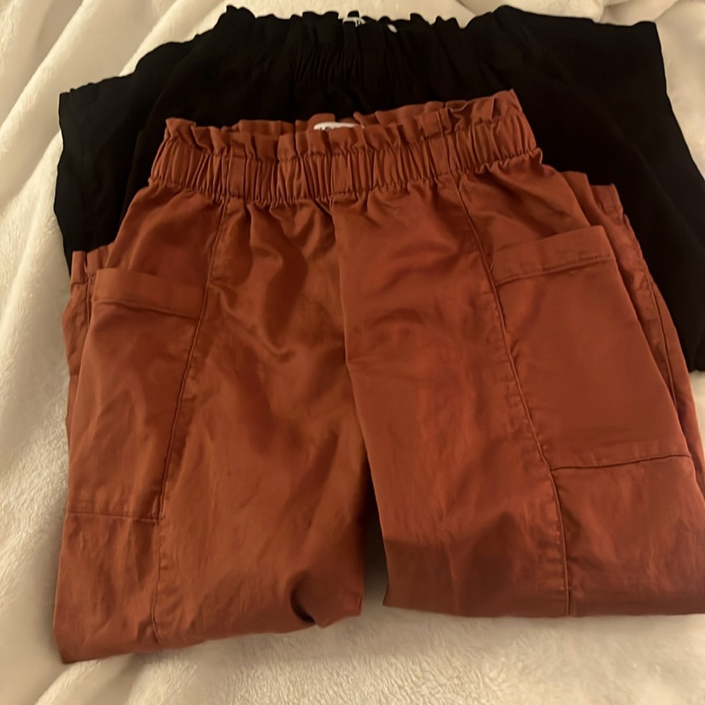 2 Pair of Old Navy Paper Bag Waist Pants